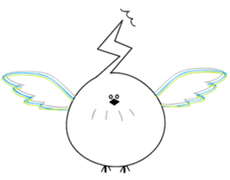 WHITE CHUBBY BIRDIE sticker #5336952