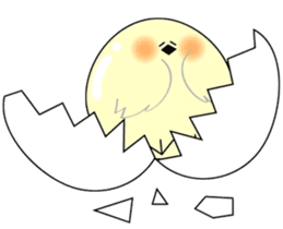 WHITE CHUBBY BIRDIE sticker #5336953