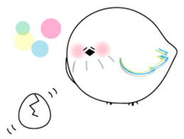 WHITE CHUBBY BIRDIE sticker #5336954