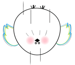 WHITE CHUBBY BIRDIE sticker #5336955