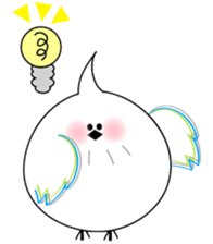 WHITE CHUBBY BIRDIE sticker #5336956