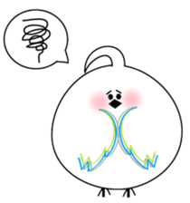 WHITE CHUBBY BIRDIE sticker #5336957
