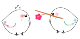 WHITE CHUBBY BIRDIE sticker #5336959