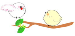 WHITE CHUBBY BIRDIE sticker #5336961