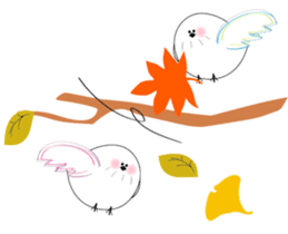 WHITE CHUBBY BIRDIE sticker #5336963