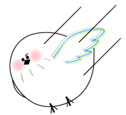WHITE CHUBBY BIRDIE sticker #5336964