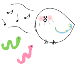 WHITE CHUBBY BIRDIE sticker #5336966