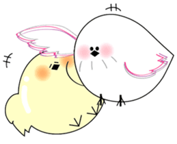 WHITE CHUBBY BIRDIE sticker #5336970