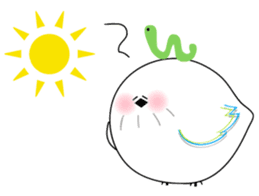 WHITE CHUBBY BIRDIE sticker #5336971