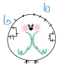 WHITE CHUBBY BIRDIE sticker #5336974