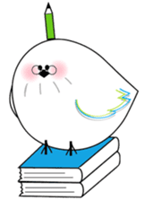 WHITE CHUBBY BIRDIE sticker #5336975