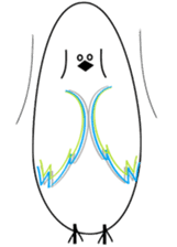 WHITE CHUBBY BIRDIE sticker #5336976