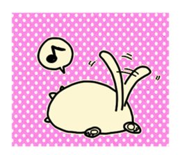 Kawaii Chubby Cat with polka dot sticker #5337157