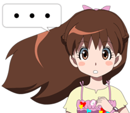 Uta and GhostHouse in the woods. sticker #5337322