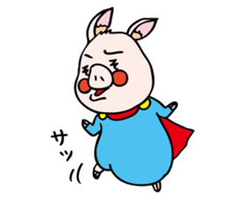 pigs want to become a hero sticker #5337908