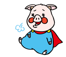 pigs want to become a hero sticker #5337912