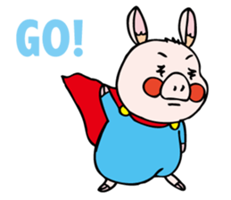 pigs want to become a hero sticker #5337913