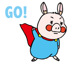 pigs want to become a hero sticker #5337913