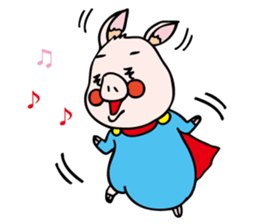 pigs want to become a hero sticker #5337928