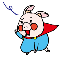 pigs want to become a hero sticker #5337932