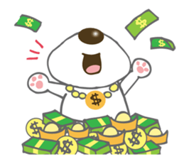 Maltese Dog Money sticker #5338037