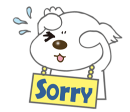 Maltese Dog Money sticker #5338041