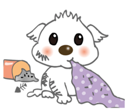 Maltese Dog Money sticker #5338042