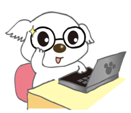 Maltese Dog Money sticker #5338044