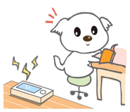 Maltese Dog Money sticker #5338052