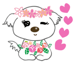 Maltese Dog Money sticker #5338054
