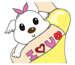 Maltese Dog Money sticker #5338056