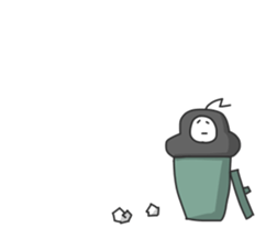 Mr.Negative-san sticker #5338309