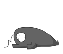 Mr.Negative-san sticker #5338336