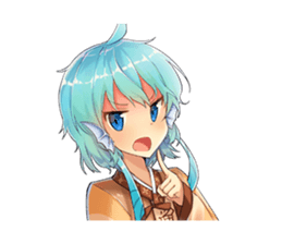 She is Mermaid sticker #5338379