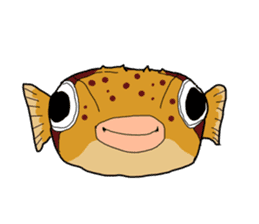 Porcupine fish NOMASS sticker #5340228