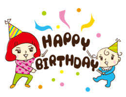 Hi! Mother ~I take care of my baby~ sticker #5340763