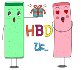 Bubble gum & friends sticker #5341798