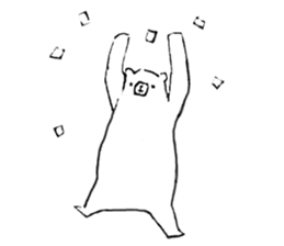 Rough sticker bear sticker #5342617