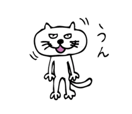brazen-faced cat ,his name is TECO sticker #5343393