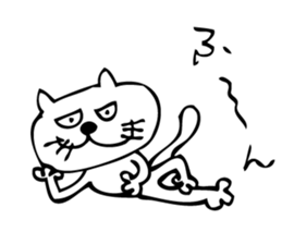 brazen-faced cat ,his name is TECO sticker #5343404