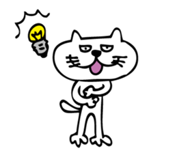 brazen-faced cat ,his name is TECO sticker #5343405