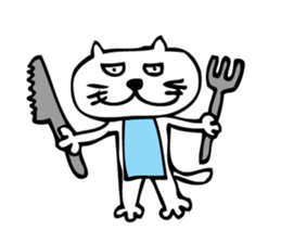 brazen-faced cat ,his name is TECO sticker #5343425