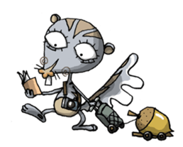 ELEGANT KIIMO Squirrel 3 sticker #5343860