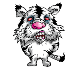White Taiger sticker #5343874