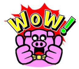 PINK PIG - CUTE FUNNY & HAPPY sticker #5345549