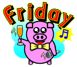 PINK PIG - CUTE FUNNY & HAPPY sticker #5345556