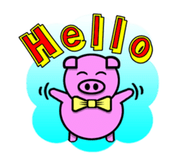 PINK PIG - CUTE FUNNY & HAPPY sticker #5345574