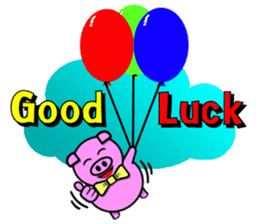 PINK PIG - CUTE FUNNY & HAPPY sticker #5345577