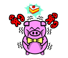 PINK PIG - CUTE FUNNY & HAPPY sticker #5345581