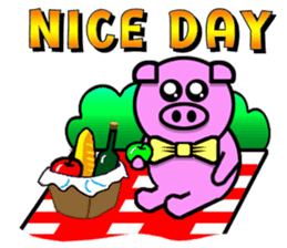 PINK PIG - CUTE FUNNY & HAPPY sticker #5345586